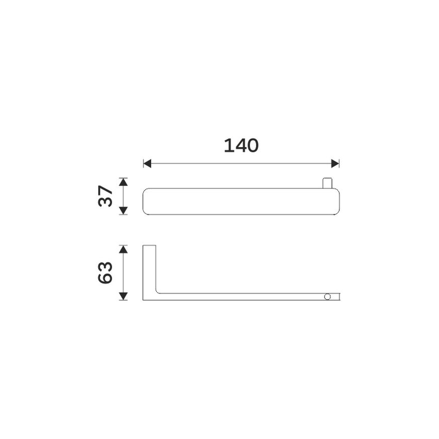 NIMCO MAC 29055-90 - Toiletrulleholder MAYA mat sort
