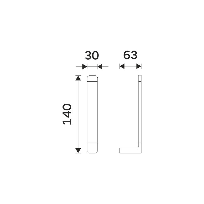 NIMCO MAC 29055R-90 - Toiletrulleholder MAYA mat sort