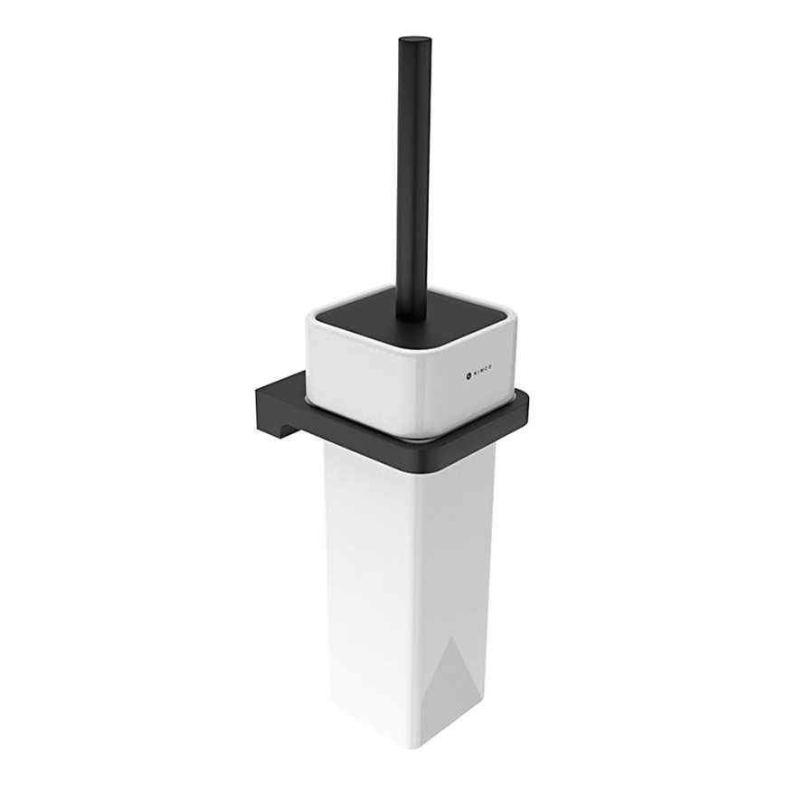NIMCO MAC 29094K-90 - Væghængt toiletbørste MAYA hvid/mat sort