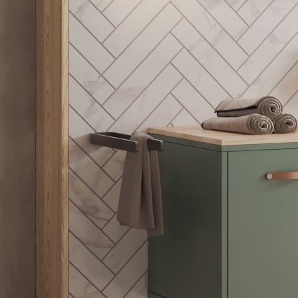 NIMCO MAC 29098-90 - Væghængt håndklædestang MAYA 37 cm mat sort