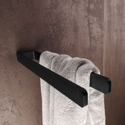 NIMCO MAC 29098-90 - Væghængt håndklædestang MAYA 37 cm mat sort