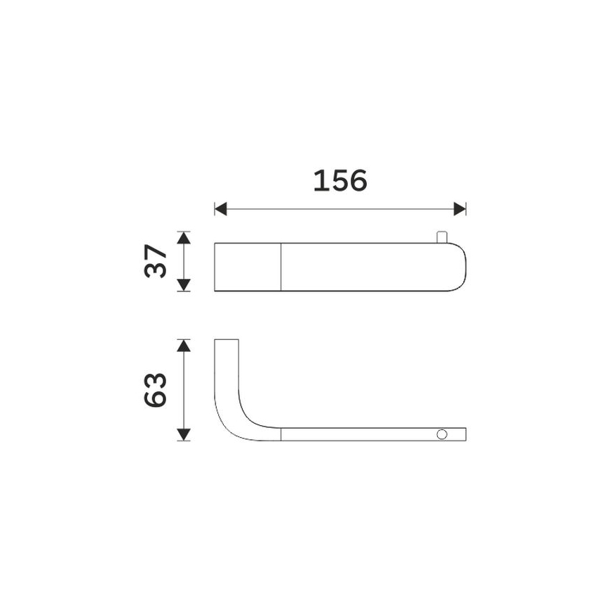 NIMCO NK 30055-26 - Toiletrulleholder NIKAU skinnende krom