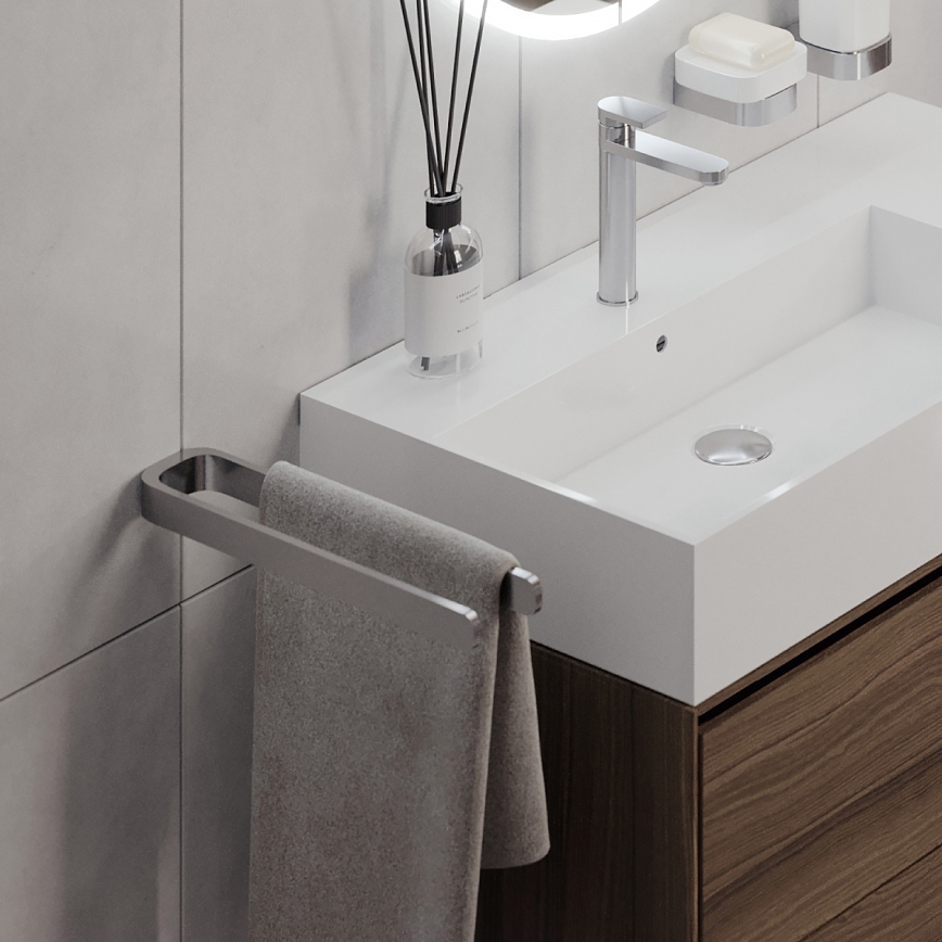 NIMCO NK 30098-26 - Væghængt håndklædestang NIKAU 39 cm skinnende krom