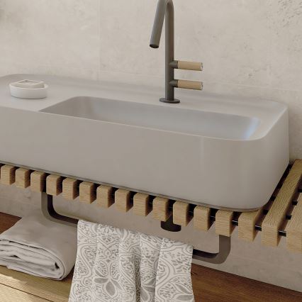 NIMCO NKC 30046-90 - Væghængt håndklædestang NIKAU 49 cm mat sort