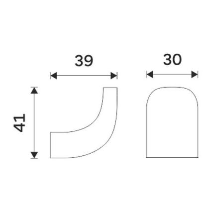 NIMCO NKC 30054-90 - Knage NIKAU mat sort