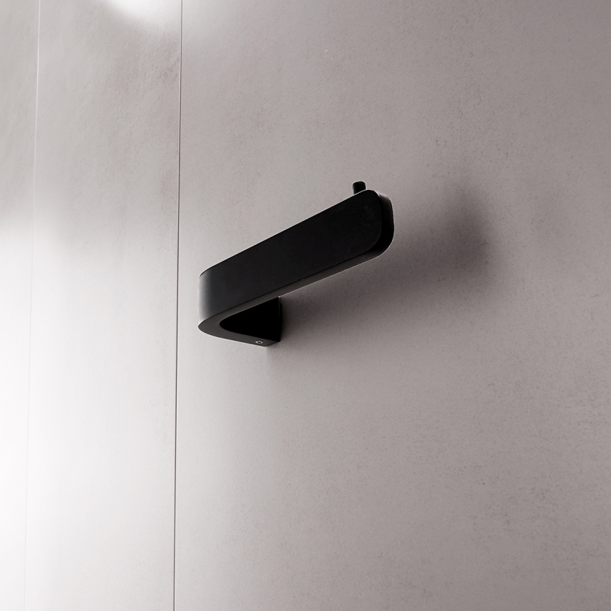 NIMCO NKC sæt-94KN-90 - Væghængt toiletbørste og toiletrulleholder NIKAU hvid/mat sort