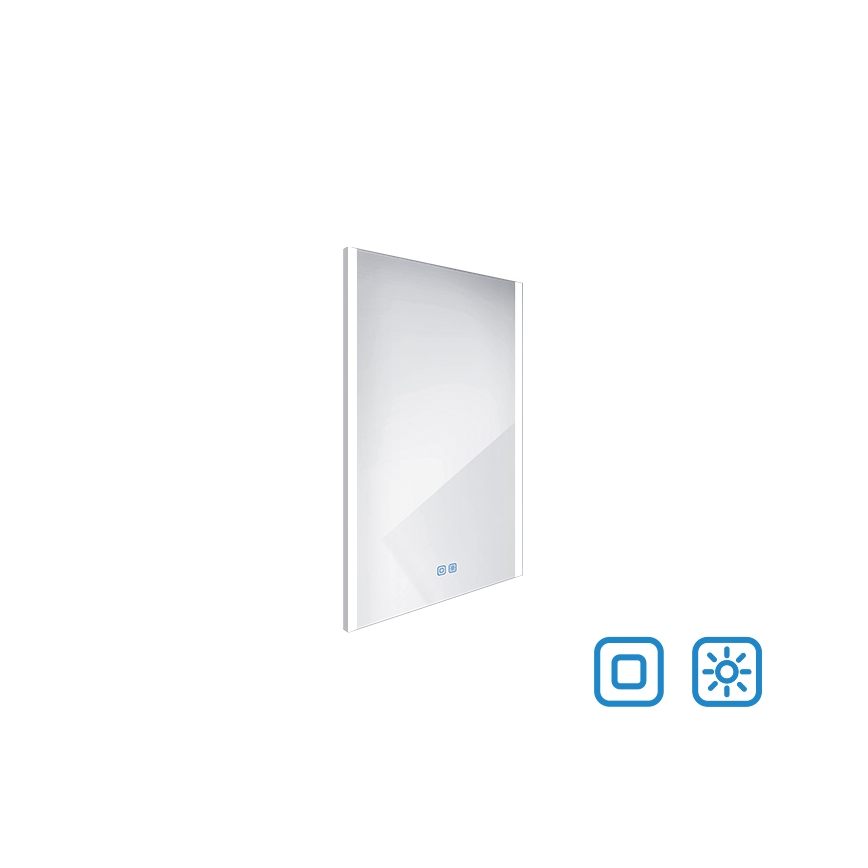 NIMCO ZP 11001VX - LED badeværelsesspejl med lys dæmpbart LED/21W/230V 3000-6500K 70x50 cm IP44