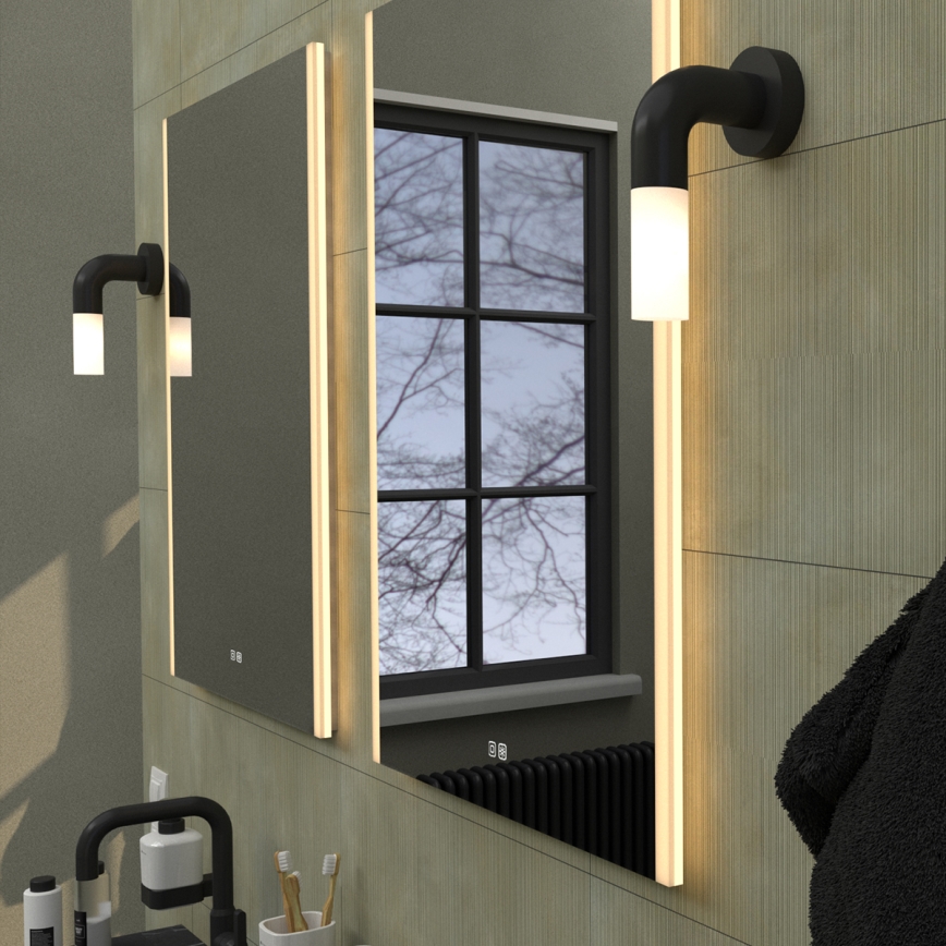 NIMCO ZP 11002VX - Dæmpbart baggrundsbelyst badeværelsesspejl med LED/24W/230V 3000-6500K 80x60 cm IP44