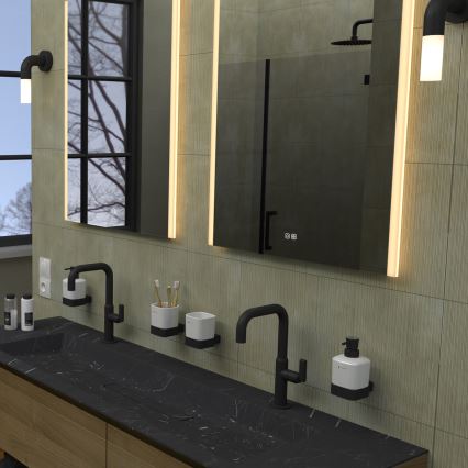 NIMCO ZP 11002VX - Dæmpbart baggrundsbelyst badeværelsesspejl med LED/24W/230V 3000-6500K 80x60 cm IP44