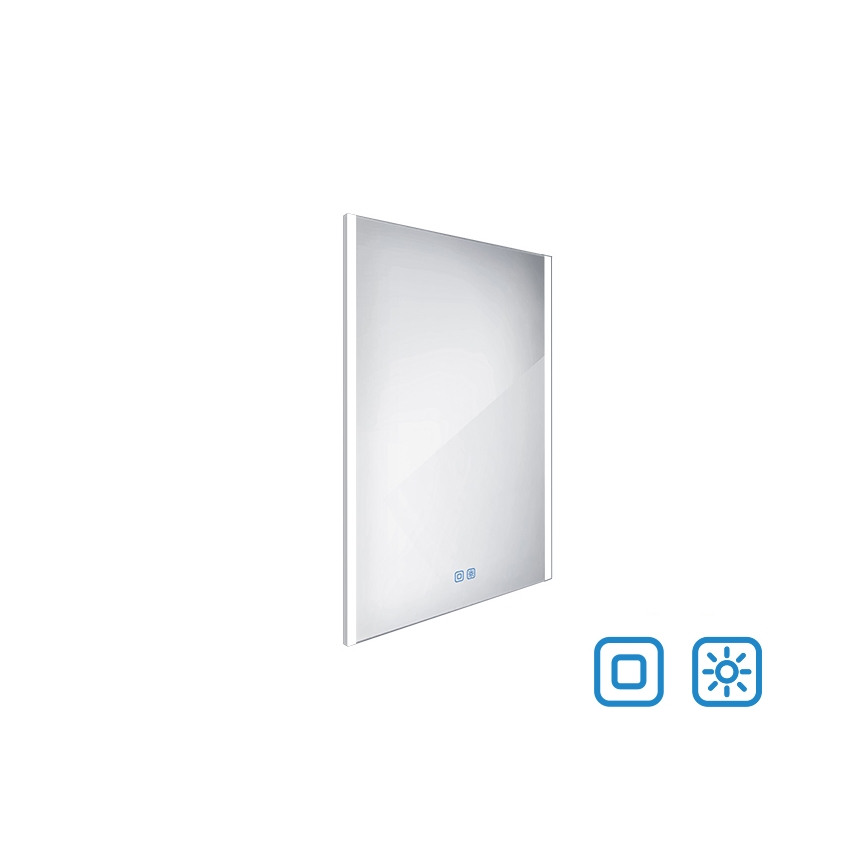 NIMCO ZP 11002VX - LED badeværelsesspejl med lys dæmpbart LED/24W/230V 3000-6500K 80x60 cm IP44