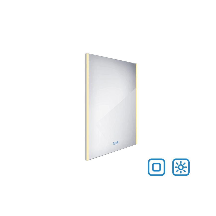 NIMCO ZP 11002VX - LED badeværelsesspejl med lys dæmpbart LED/24W/230V 3000-6500K 80x60 cm IP44