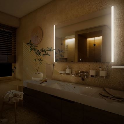 NIMCO ZP 11003V - LED badeværelsesspejl med lys dæmpbart LED/21W/230V 3000-6500K 70x80 cm IP44