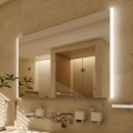 NIMCO ZP 11003VX - LED-dæmpbart baggrundsbelyst badeværelsespejl LED/21W/230V 3000-6500K 70x80 cm IP44