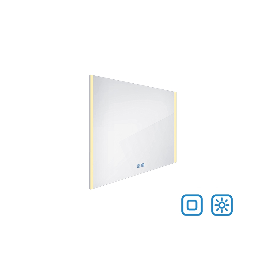 NIMCO ZP 11003VX - LED badeværelsesspejl med lys dæmpbart LED/21W/230V 3000-6500K 70x80 cm IP44