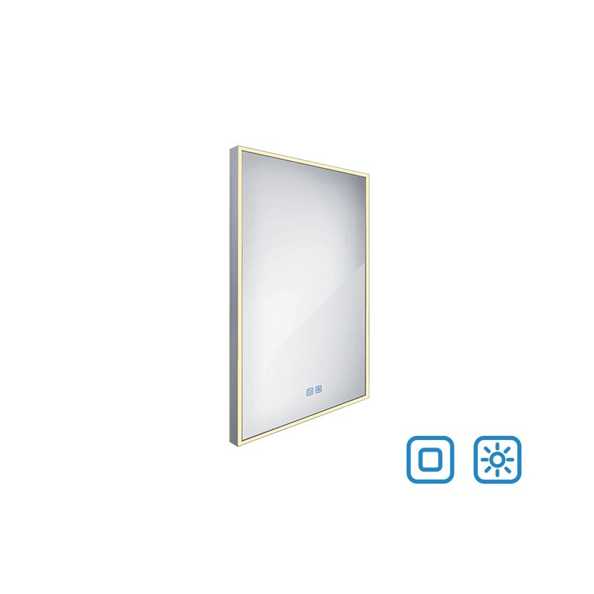 NIMCO ZP 13001VX - LED badeværelsesspejl med lys dæmpbart LED/35W/230V 3000-6500K 70x50 cm IP44
