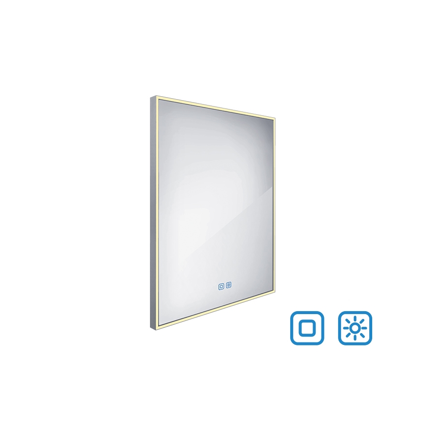 NIMCO ZP 13002VX - LED badeværelsesspejl med lys dæmpbart LED/41W/230V 3000-6500K 80x60 cm IP44
