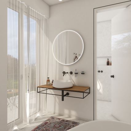 NIMCO ZP 26000R - LED badeværelsesspejl med baggrundslys LED/26W/230V 6500K Ø 60 cm IP44