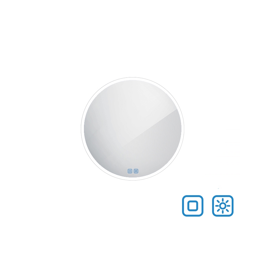 NIMCO ZP 26000RVX - LED-dæmpbart baggrundsbelyst badeværelsesspejl LED/26W/230V 3000-6500K Ø 60 cm IP44