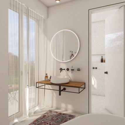 NIMCO ZP 26000RVX - LED-dæmpbart baggrundsbelyst badeværelsesspejl LED/26W/230V 3000-6500K Ø 60 cm IP44