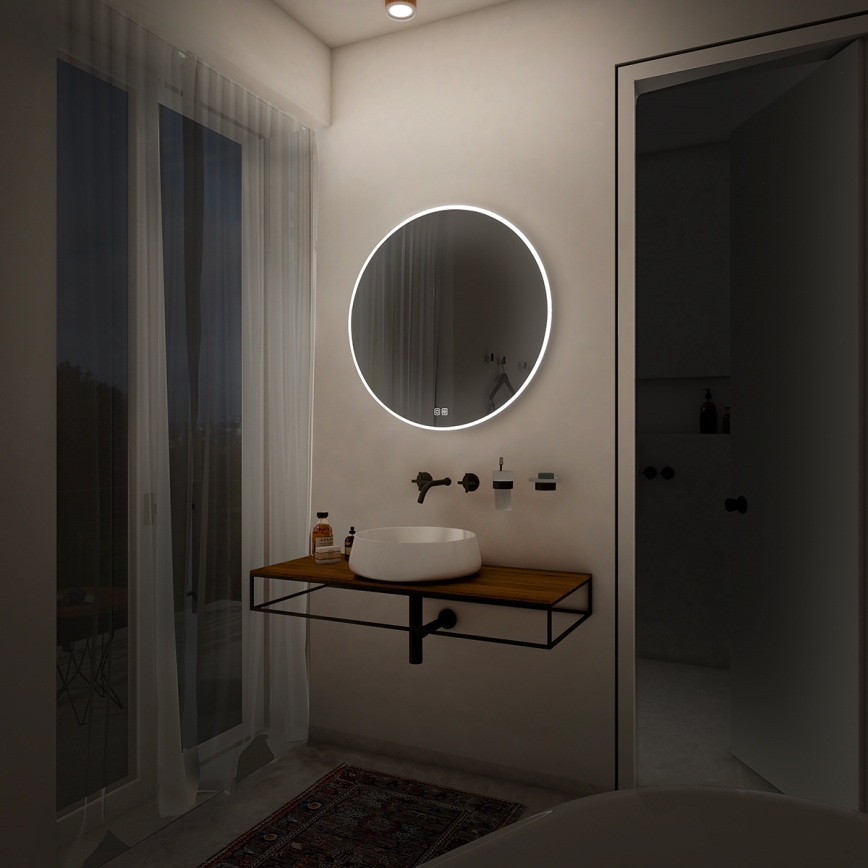 NIMCO ZP 26000RVX - LED-dæmpbart baggrundsbelyst badeværelsesspejl LED/26W/230V 3000-6500K Ø 60 cm IP44