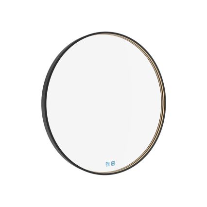 NIMCO ZPC 31000RVX-90 - LED badeværelsesspejl med lys dæmpbart LED/20W/230V 3000-6500K diameter 60 cm mat sort IP44