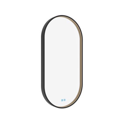 NIMCO ZPC 32002LVX-90 - LED dæmpbart baggrundsbelyst badeværelsesspejl LED/25W/230V 3000-6500K 80x40 cm mat sort IP44