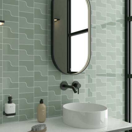 NIMCO ZPC 32002LVX-90 - LED dæmpbart baggrundsbelyst badeværelsesspejl LED/25W/230V 3000-6500K 80x40 cm mat sort IP44