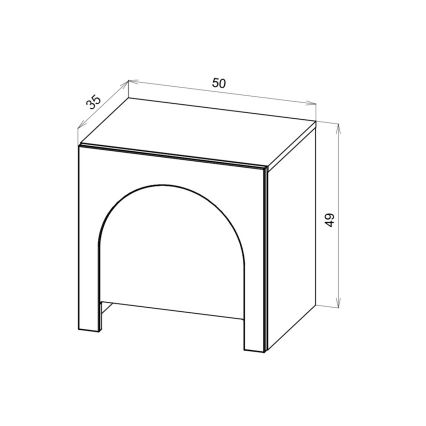 NIO natbord hvid