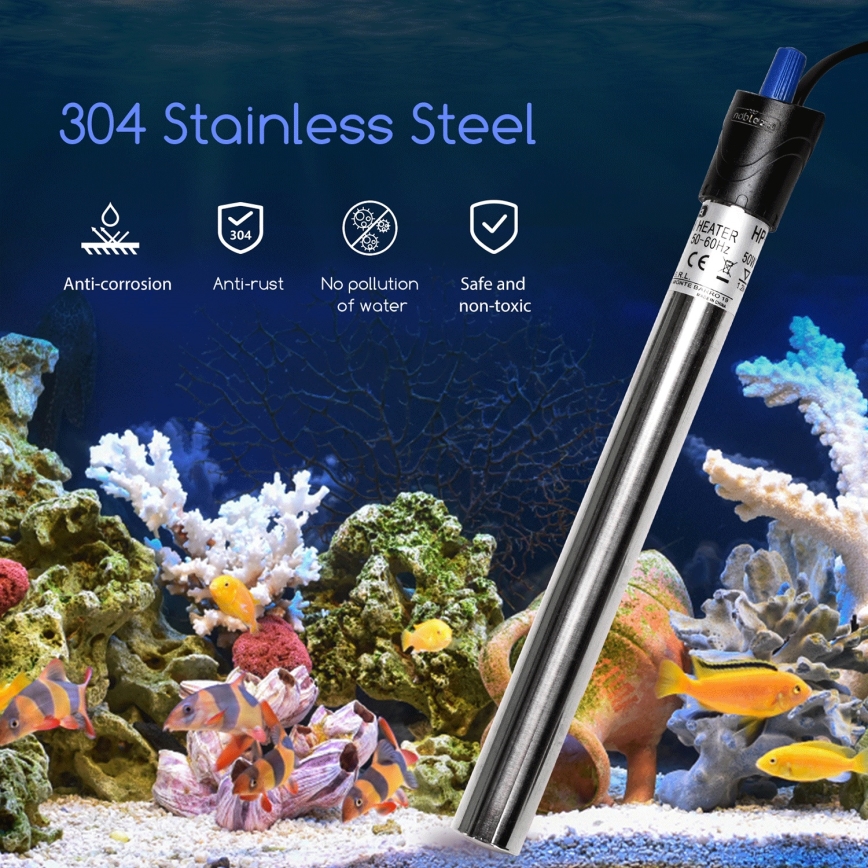 Nobleza - Akvarievarmer 100W i rustfrit stål