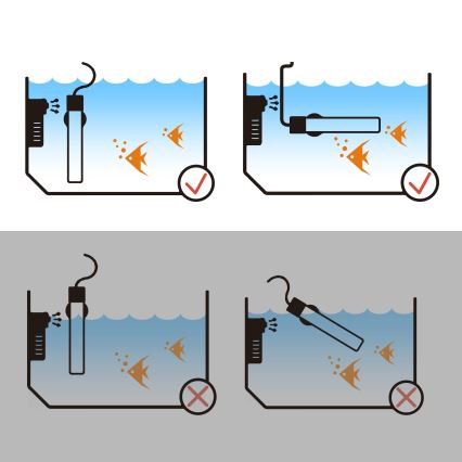 Nobleza - Akvarievarmer 100W i rustfrit stål