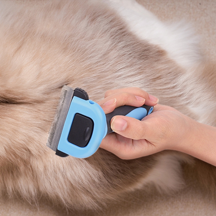Nobleza - Børste til hunde og katte blå 7 cm