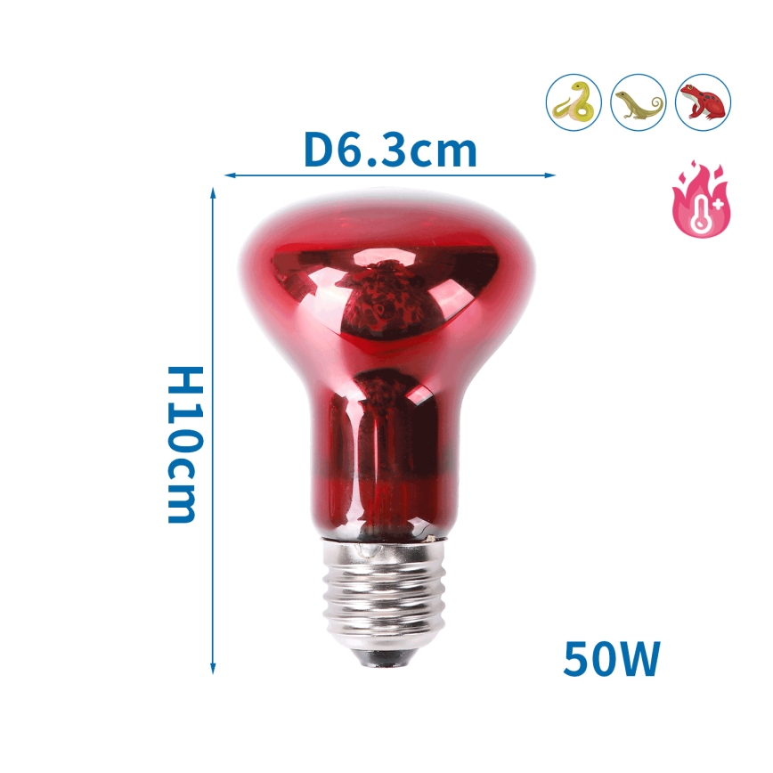 Nobleza - Infrarød pære til terrarier E27/50W230V IP54
