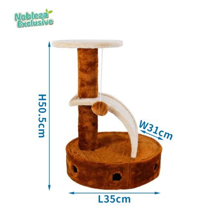 Nobleza - Kradsetræ til katte 50,5x35x31 cm brun