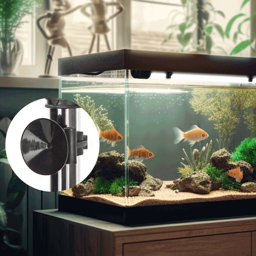 Nobleza - LED akvariebelysning m. RGB-farver LED/4W/230V IPX7 + fjernbetjening
