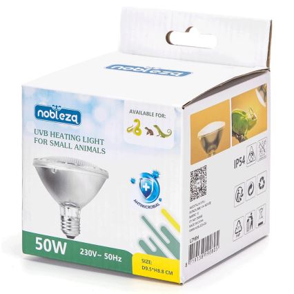 Nobleza - UVB Pære til terrarier E27/50W/230V IP54