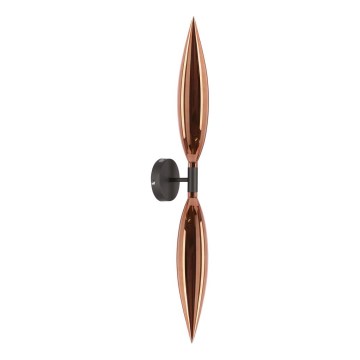 NORDIC væglampe 2xG9/5W/230V sort/kobber