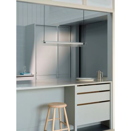 Nordlux - ALIANI LED-pendel, dæmpbar, på wire, 20W/230V, 3000K, sort/klar