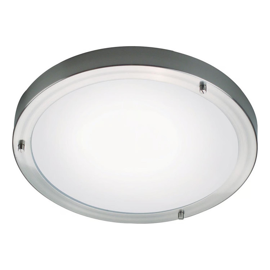 Nordlux - Badeværelsesloftlampe ANCONA 2xE27/40W/230V IP43 Ø 31,5 cm mat krom