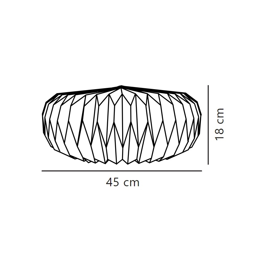 Nordlux - Lampeskærm til loftslampe BELLOY E27 Ø 45 cm