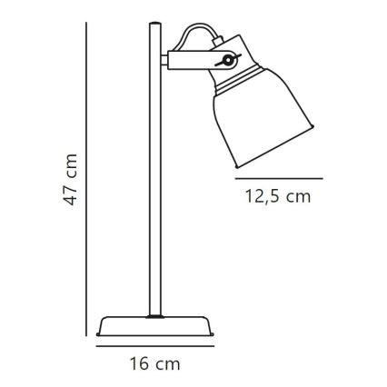 Nordlux - Bordlampe ADRIAN 1xE27/25W/230V