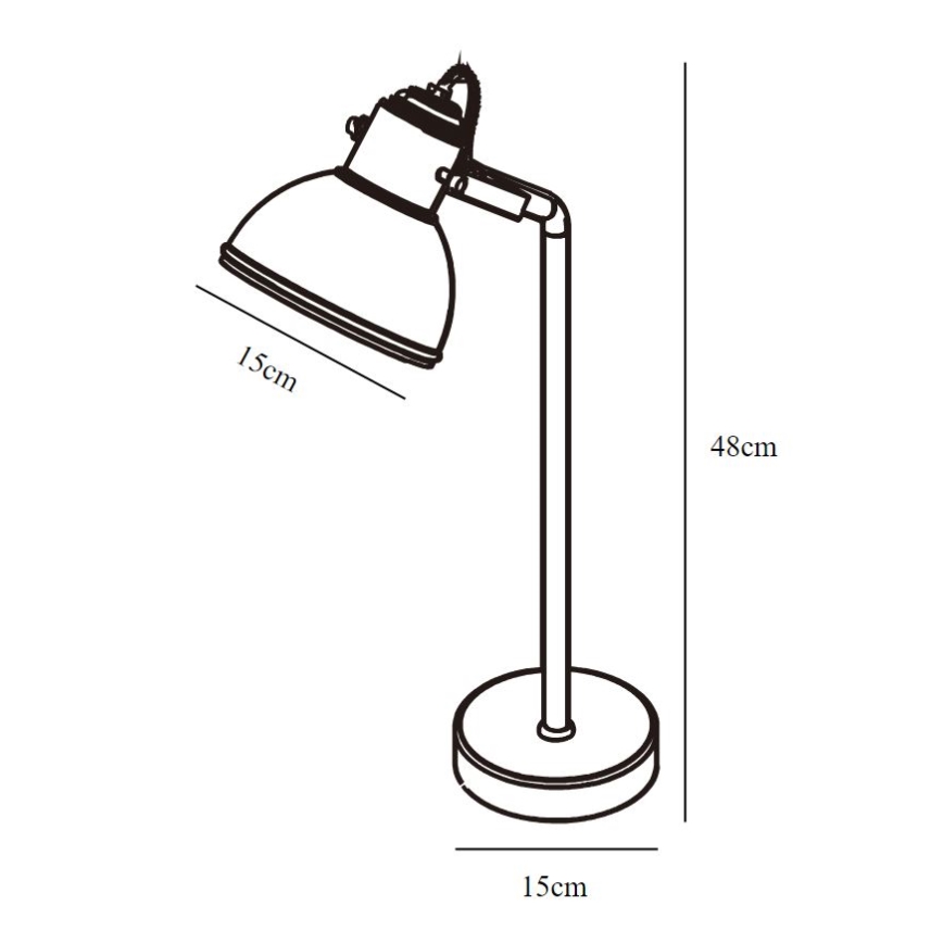 Nordlux - Bordlampe ASLAK 1xE27/15W/230V