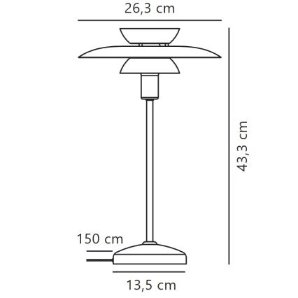 Nordlux - Bordlampe CARMEN 1xE14/25W/230V sort