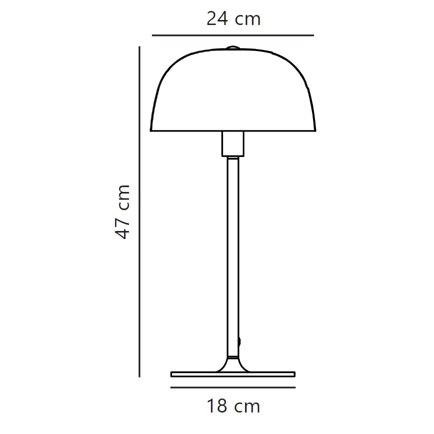 Nordlux - Bordlampe CERA 1xE14/40W/230V guldfarvet