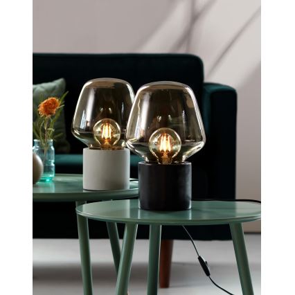 Nordlux - Bordlampe CHRISTINA 1xE27/25W/230V beton/sort