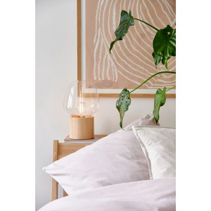Nordlux - Bordlampe CHRISTINA 1xE27/25W/230V gummitræ