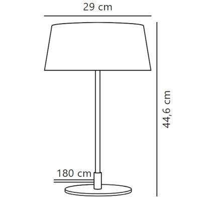 Nordlux - Bordlampe CLASI 3xE14/10W/230V