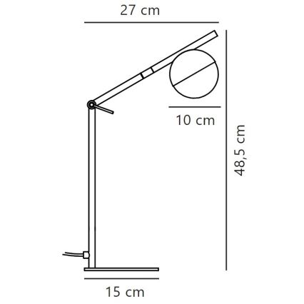 Nordlux - Bordlampe CONTINA 1xG9/5W/230V sort