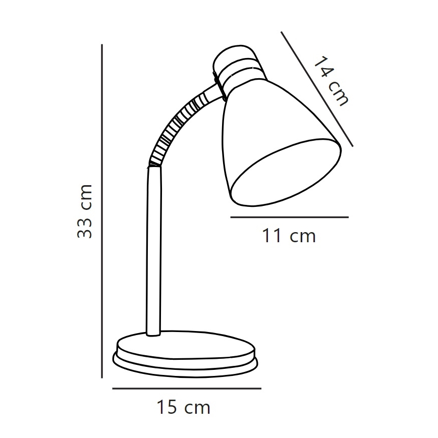 Nordlux - Bordlampe CYCLONE 1xE14/15W/230V hvid