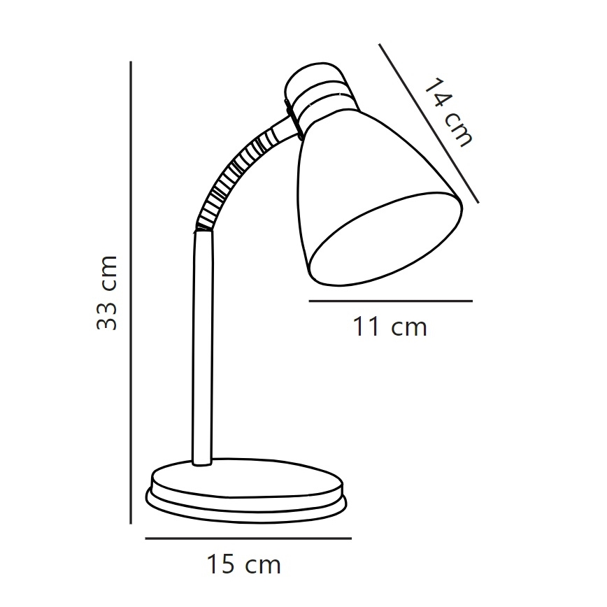 Nordlux - Bordlampe CYCLONE 1xE14/15W/230V sort