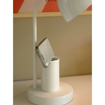 Nordlux - Bordlampe DEVONE 1xE27/15W/230V hvid